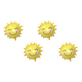 5 Balão Solzinho Sorriso Lindo Dia Centro De Mesa Metalizado