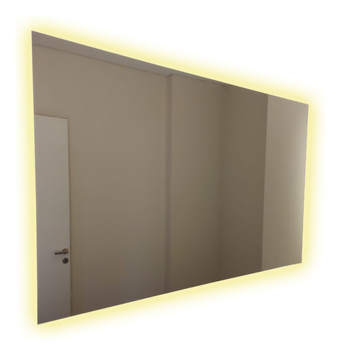 Espejo Baño Decorativo Rectangular Moderno Luz Led 80x70 Cm