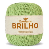 Barbante Colorido Euroroma 6 Brilho Ouro 400g Tricô Crochê