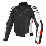 Chamarra Dainese Super Speed Negro/blanco/rojo