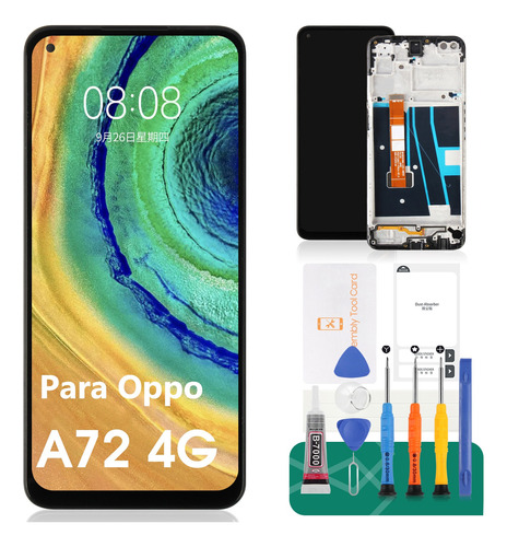 Para Oppo A72 4g Cph2067 Pantalla Táctil Lcd Con Marco