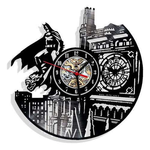 Reloj De Pared Batman Gargola Elaborado En Disco De Lp