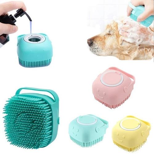 Lava Pelos Banho Pets Gato Esponja Dispenser Shampoo