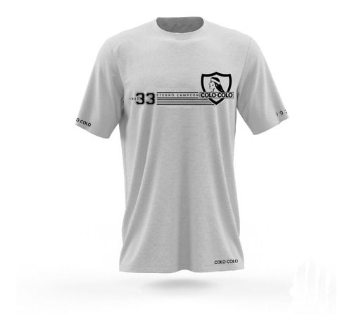 Polera Blanca - Camiseta Colo Colo - Hombre Adulto