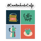 Kit 5 Placas Decorativas Cantinho Do Café Cozinha