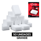 Kit 50 Esponja Mágica Bucha Grande Limpeza Multiuso Planeta