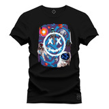 Camiseta Plus Size Algodão Premium T-shirt Drew Astronauta