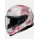 Casco Shoei Flores Rosa Original Moto Scooter Pista Mujer 