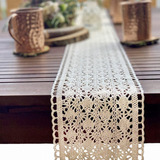 Camino De Mesa De Macramé Para Boda En Estilo Boho, Beige Y