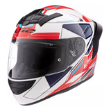 Casco Integral Moto Ls2 352 Rookie Beta Spoiler Aleron Blanc