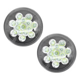 Par Faros Unidad 15 Led Redonda 7 PuLG Bicolor Blanco Ambar