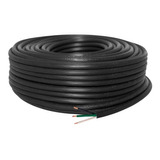 Cable Uso Rudo 3x12 Color Negro 35 Metros Indiana