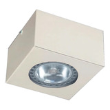 Plafon Monaco Ar111 Unidireccional Con Vidrio Negro Led Gu10