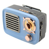 Caixa De Som Bluetooth Usb Sd Rádio Fm Azul El309bt