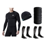 Conjunto Térmico Equipo Oslo + Cuello +gorro + 2 Medias 