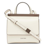 Calvin Klein Coral Flap Mini Bolso Cruzado, Querubín Blanco