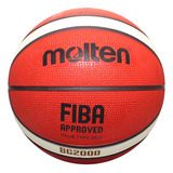 Balón Basquetbol Molten B6g2000 Hule Naranja Moldeado No. 6