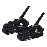 Pack X2 Intercomunicador Bluetooth Fox V6 Pro Max P/moto