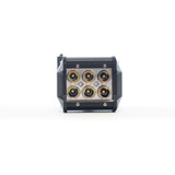 Faro 6 Led Blanco Ambar Estrobo Tipo Concha Dually Auxiliar