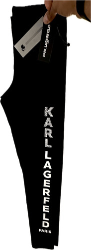 Leggings Karl Lagerfeld Negras Mallas Originales Gruesas