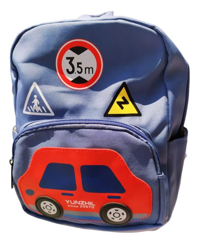 Mochila Carritos Niños Impermeable Escolar Kinder Lonchera