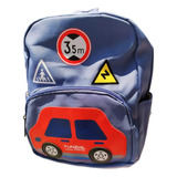 Mochila Carritos Niños Impermeable Escolar Kinder Lonchera