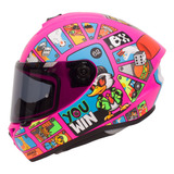 Casco Para Moto Integral Talla S Draken Goose Matte Pink