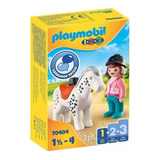 Playmobil 1.2.3 70404 Jinete Con Caballo