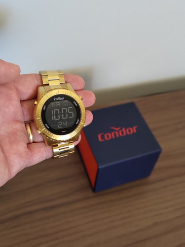 Relógio Masculino Digital Dourado - Condor
