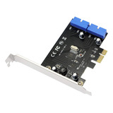 Sinloon Pci Express A Dual 19 Pin Usb 3.0 Tarjeta Pci-e A 2.