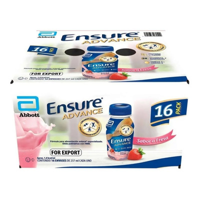 Ensure Advance Active Caja De 16 Botellas 237 Ml Sabor Fresa | Envío gratis