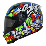 Casco Para Moto Truecolors Azul Talla S Sh562 Shaft