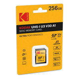 Tarjeta Sd Kodak 256gb Uhs-i U3 V30 Ultra Velocidad Máxima Y