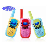 Kit Walkie Talkie Infantil Com 8 Canais Vox 3pcs