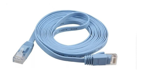 Cable Red Plano 3 Metros Cat 6 Rj45 Utp Ethernet Flat Lan 