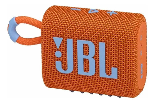 Alto-falante Portátil Jbl Go 3 Com Bluetooth Laranja - Laranja Cor Laranja