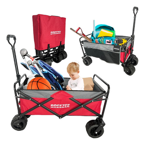 Carrito Compras Vagón Plegable Portátil Multiusos Resistente