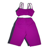 Kit 2 Conjunto Short E Top Infantil Poliamida