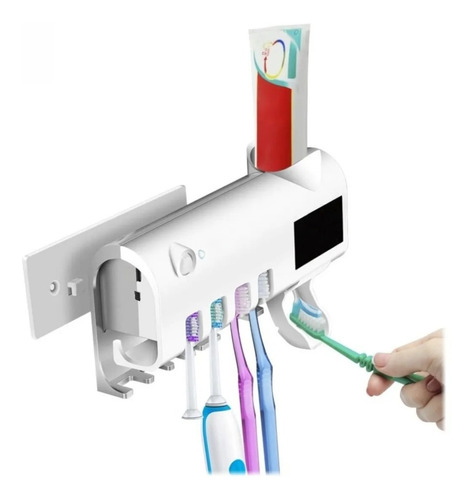 Porta Cepillo Dispensador De Crema Dental Con Esterilizador