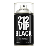 212 Vip Black Carolina Herrera 250 Ml Body Spray Masculino