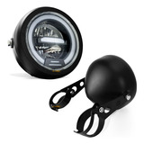 Farol De Led 5.75 Pol Moto Custom Projetor Daymaker Harley