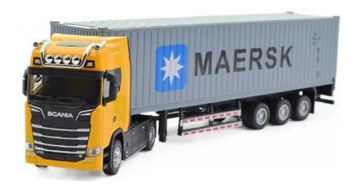\u002F\u002F Ava-novo Trailer De Caminhão Contêiner Scania, Escala | Parcelamento sem juros