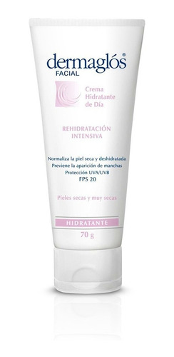 Dermaglos Facial Crema Rehidratación Intensiva Piel Seca 70g