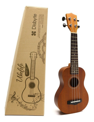 Ukelele De Madera Soprano Profesional Con Funda Y Manual