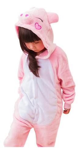Pijama Kigurumi Unicornio Infantil Nena Estrellas Multicolor