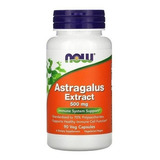 Extrato De Astragalus Extract 500mg 90 Caps Veg Now Foods Sabor Without Flavor