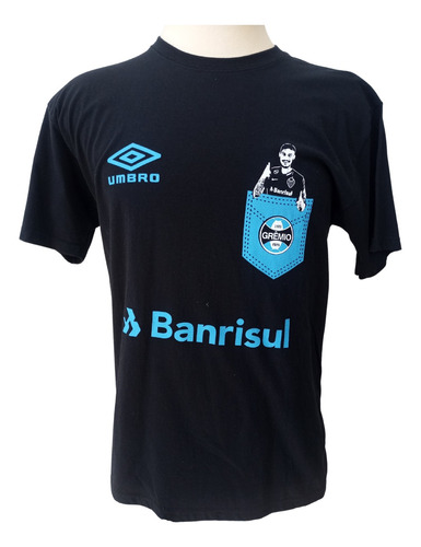 Camiseta Comemorativa Grêmio Kannemann Algodão Preta