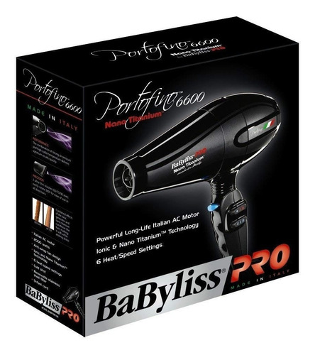 Secador Babyliss Pro Portofino 6600 Nano Titanium 2000w