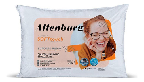 Kit 04 Travesseiros Soft Touch 50cm X 70cm - Altenburg
