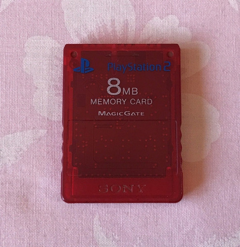 Sony Scph-10020 Memory Card Original 8mb Playstation 2 Roja